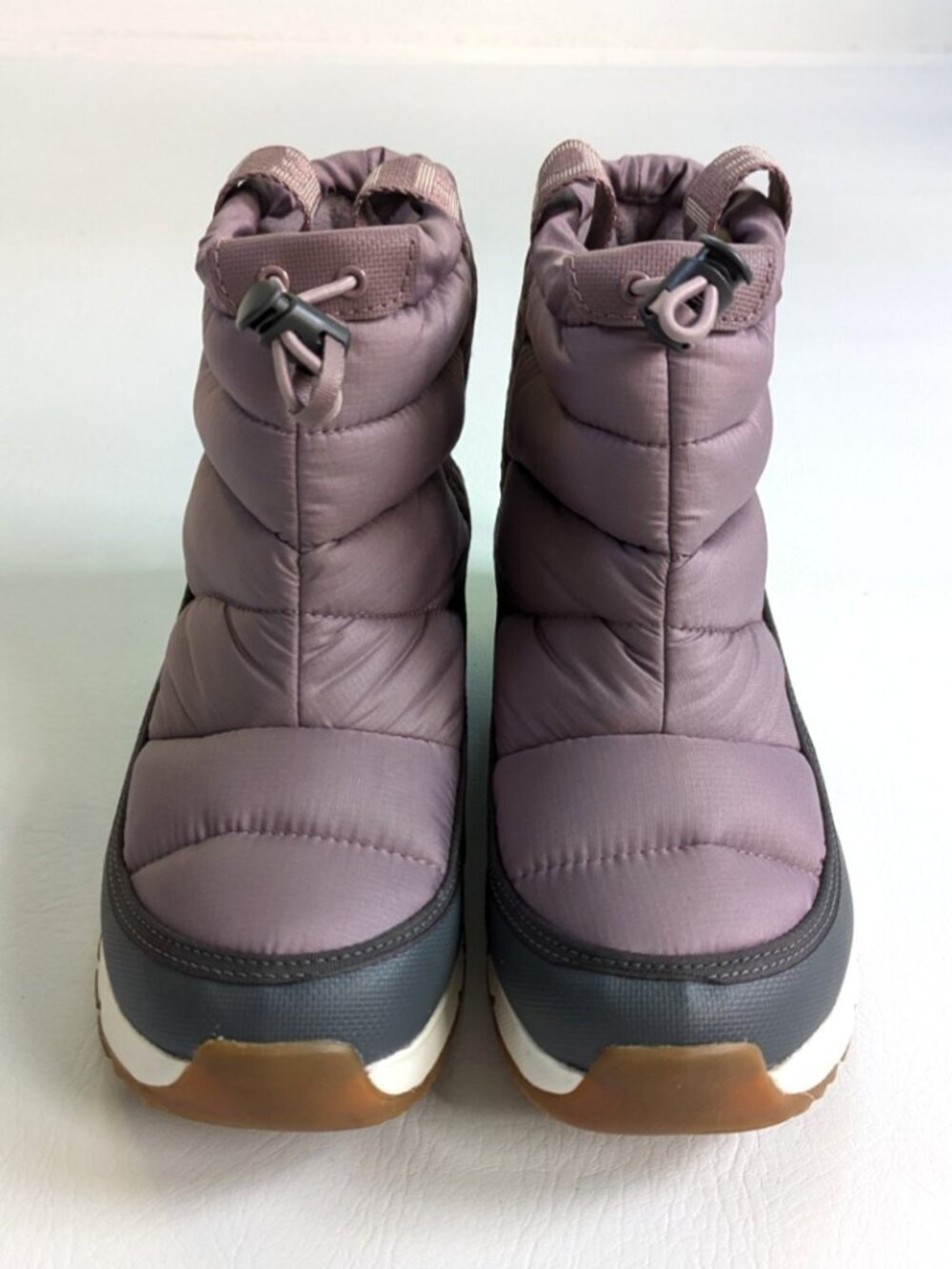 Northface Thermoball Pull-On Boots Women's Size 6 Waterproof Puffer Purple - Picture 3 of 8